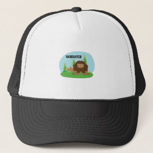 Cute Cartoon sasquatch Truckerkappe