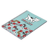 Cute Cartoon Spotted Doggies & Bones Pet Notebook Notizblock (Linke Seite)
