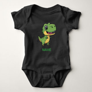 Cute Cartoon T-Rex Dinosaur Kids' T-Shirt  Baby Strampler