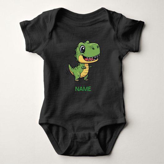 Cute Cartoon T-Rex Dinosaur Kids' T-Shirt Baby Strampler (Vorderseite)