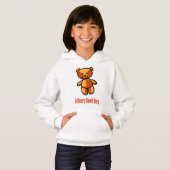 Cute Cartoon Teddy Bear Pun Illustration Hoodie (Vorne ganz)