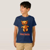 Cute Cartoon Teddy Bear Pun Illustration T-Shirt (Vorne ganz)