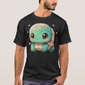 Cute Cartoon Turtle Kawaii Anime Turtle Lover T-Shirt (Vorderseite)