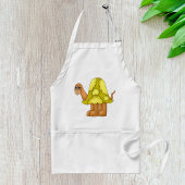 Cute Cartoon Turtle with Puffy Green Shell Schürze