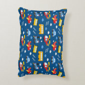 Cute Cartoon Vehicles Pattern  Dekokissen (Rückseite(Vertikal))