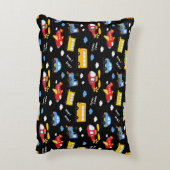 Cute Cartoon Vehicles Pattern  Dekokissen (Rückseite(Vertikal))