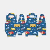 Cute Cartoon Vehicles Pattern Geschenkschachtel (Ungefaltet)