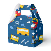 Cute Cartoon Vehicles Pattern