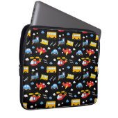 Cute Cartoon Vehicles Pattern Laptopschutzhülle (Vorne Rechts)