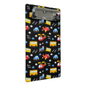 Cute Cartoon Vehicles Pattern Mini Klemmbrett (Schrägansicht)