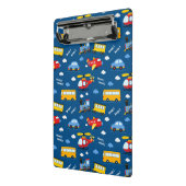 Cute Cartoon Vehicles Pattern  Mini Klemmbrett (Gewinkelt2)