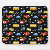 Cute Cartoon Vehicles Pattern Mousepad (Vorne)