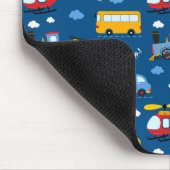 Cute Cartoon Vehicles Pattern  Mousepad (Ecke)