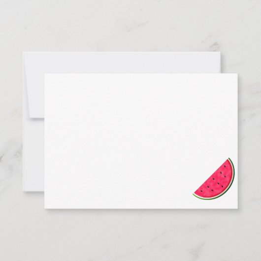 Cute Cartoon Watermelon Custom Blank Mitteilungskarte (Vorderseite)