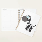 Cute Cartoon Zebra Funny Animal Character Planer