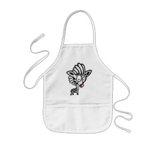 Cute Cartoon Zebra Kinderschürze