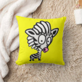 Cute Cartoon Zebra Kissen (Decke)
