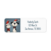 Cute Cat and Dog Christmas Address (Vorne)