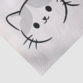 Cute Cat and Dog Friends Rustic Seidenpapier (Ausschnitt)