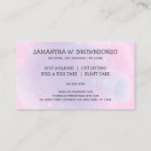 Cute Cat and Dog grooming Pet boutique Visitenkarte (Rückseite)