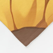 Cute Cat and Dog Sunflower Fleece Blanket (Ecke)