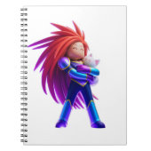 Cute cat and female Roblox  Notizblock (Vorderseite)