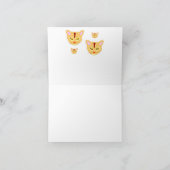 Cute Cat Art Thank You Cards – Siamese Cat Design Dankeskarte (Innenseite)