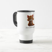 Cute cat - beautiful present for animal lover reisebecher (Vorderseite Links)
