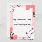 Cute Cat Birth Affirmation Art Feiertagskarte (Vorderseite)