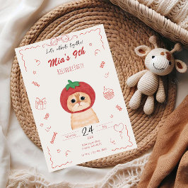 Cute Cat Birthday Invitation | Kid Birthday Invita Einladung