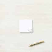 Cute Cat But Post-it Klebezettel (Auf Schreibtisch)