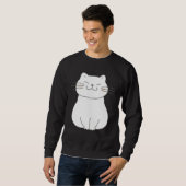 Cute Cat Butt Front and Back Trending Sweatshirt (Vorne ganz)