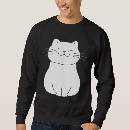 Cute Cat Butt Front and Back Trending Sweatshirt (Vorderseite)