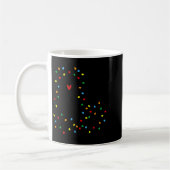 Cute Cat Christmas Light Graphic Cat Black Mom Lov Kaffeetasse (Links)