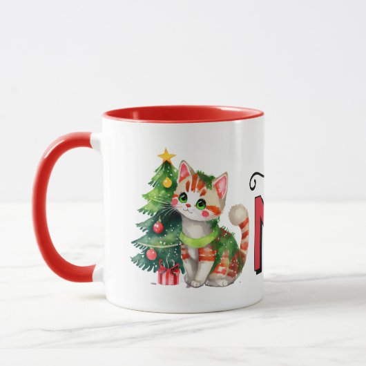 Cute cat christmas magic tasse (Links)