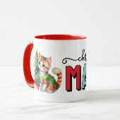 Cute cat christmas magic tasse (Vorderseite Links)
