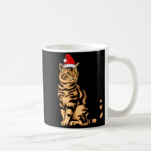 Cute Cat Christmas Shirt For Women Men Kids , Funn Kaffeetasse (Rechts)