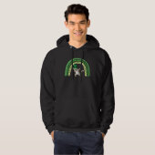 Cute cat dabbing St Patrick s day rainbow Hoodie (Vorne ganz)