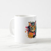 cute cat design kaffeetasse (Vorderseite Links)