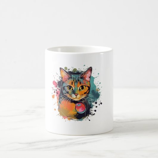 cute cat design kaffeetasse (Mittel)