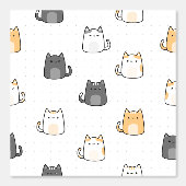 Cute Cat Designs for Your Kid Room Tapete (Vorderseite)