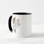 Cute Cat Don’t Touch My Mug Coffee Mug Tasse (Vorderseite Links)