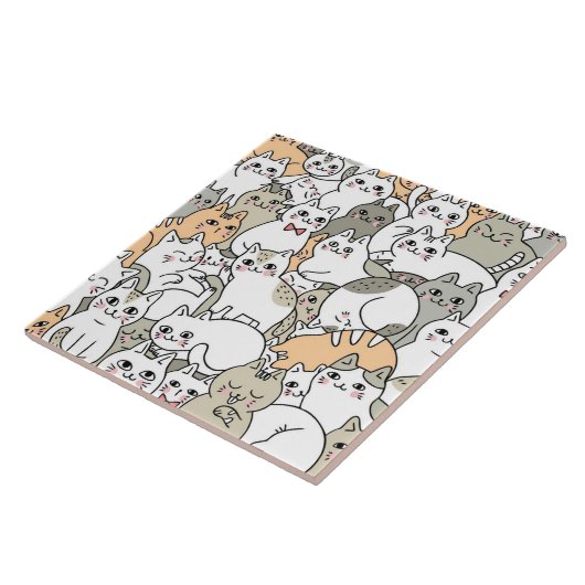 Cute cat doodle drawings fliese (Seite)