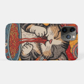 Cute Cat Eating Ramen Case-Mate iPhone Hülle (Rückseite (Horizontal))