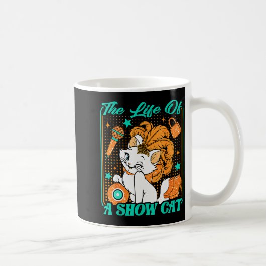 Cute Cat Era Life Of Showcat Cat Lover Country Mus Kaffeetasse (Rechts)