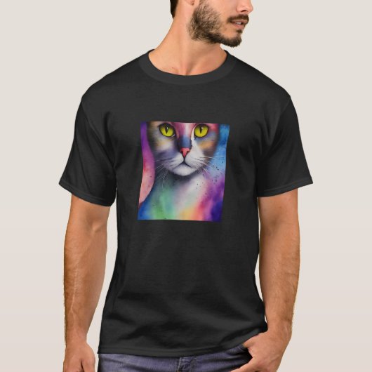 Cute Cat Face Sweet Kitten Kitty Feline Meow Pet W T-Shirt (Vorderseite)