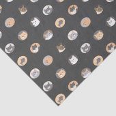 Cute Cat Face Tissue Paper with Cat Pattern Seidenpapier (Detail)