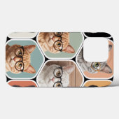Cute Cat Face with Glasses Case-Mate iPhone Hülle (Rückseite (Horizontal))