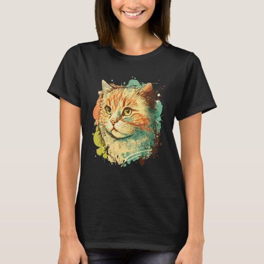 Cute Cat for kitten  Colorful Kitty T-Shirt (Vorderseite)