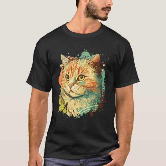 Cute Cat for kitten  Colorful Kitty T-Shirt (Vorderseite)